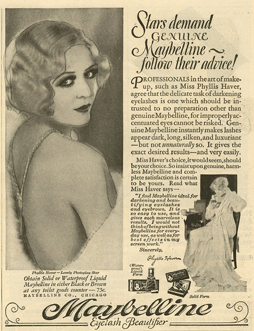 Stars Demanded Genuine Maybelline Lipstick In 1920s
