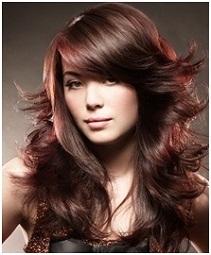 layered hairstyles for women with bangs