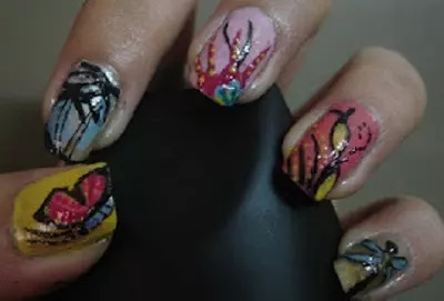 5 Free Hand Nail Arts 5 Free Hand Nail Arts