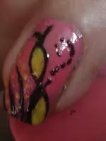Abstract Fern Nail Art Abstract Fern Nail Art