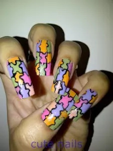 Final Look Of Pastel Nail Art Design