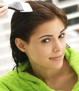 Non-shampooed hair