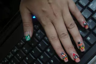 Nose and Eyes Nail Art Final Look