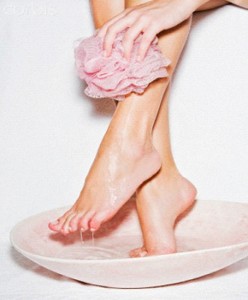 remove dry skin from legs