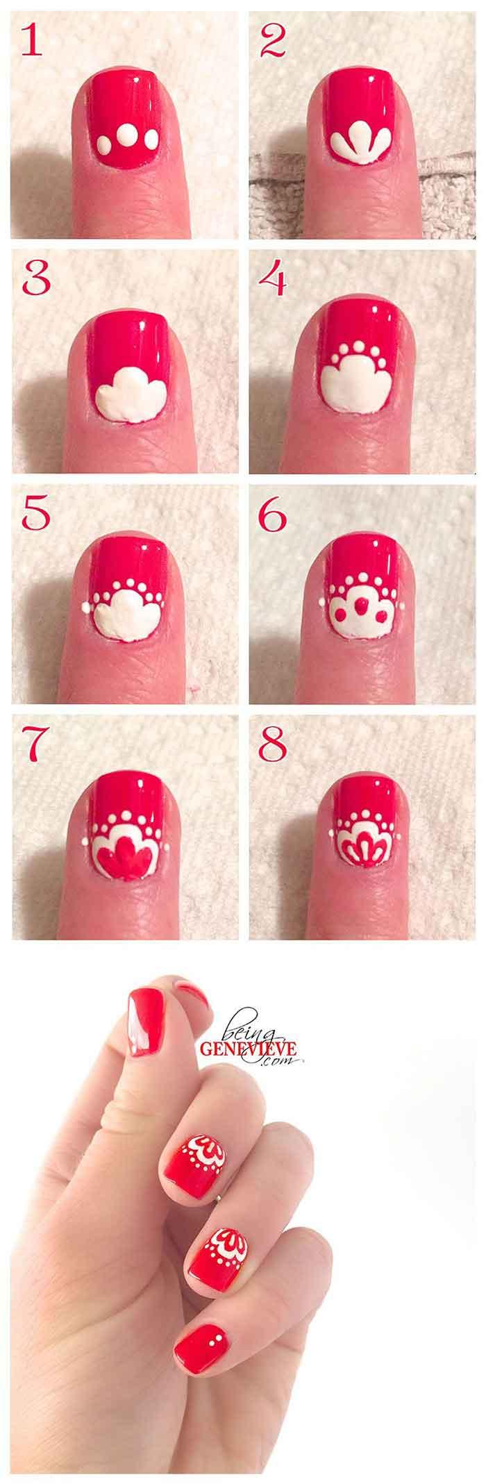 16. Oriental Red Nails