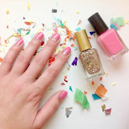 46. Confetti Nail Art