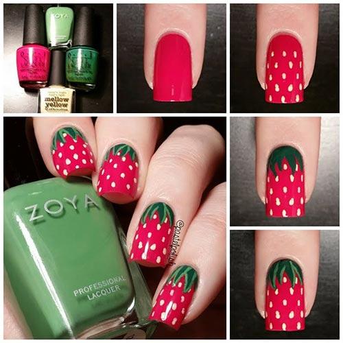 8. Strawberry Fields Forever Nails