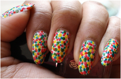 dotted nail art designs 