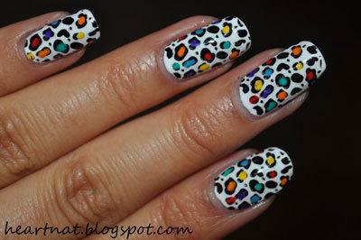 Multi colored leopard print art