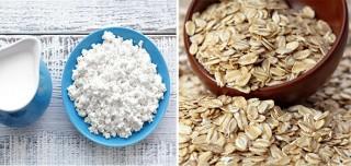 Oatmeal and Sour Curd Face mask