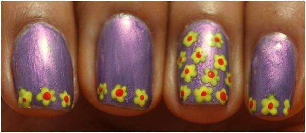 Simple Flower Nail Art Tutorial