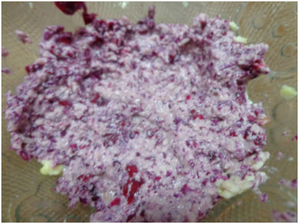 rose petal and oats paste