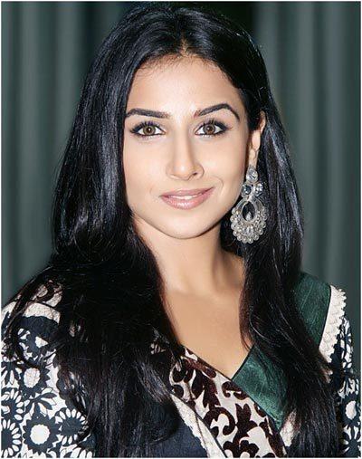 vidya balan with makeup