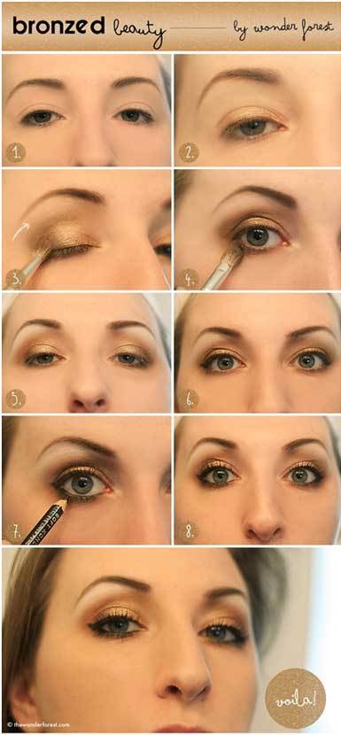 Bronzed Smokey Eyes makeup