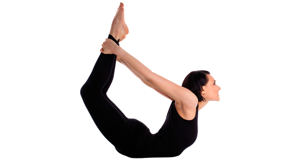 Dhanurasana for yoga exercise