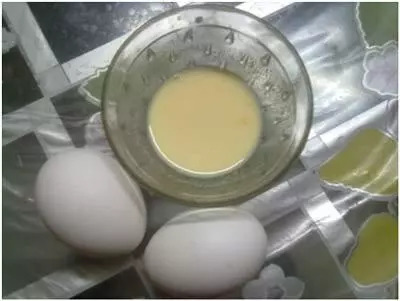 Egg pack for dry hair