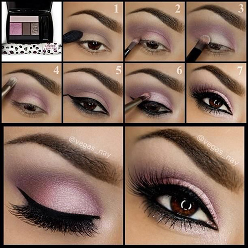 Pink and Grey Smokey Eye Makeup Tutorial