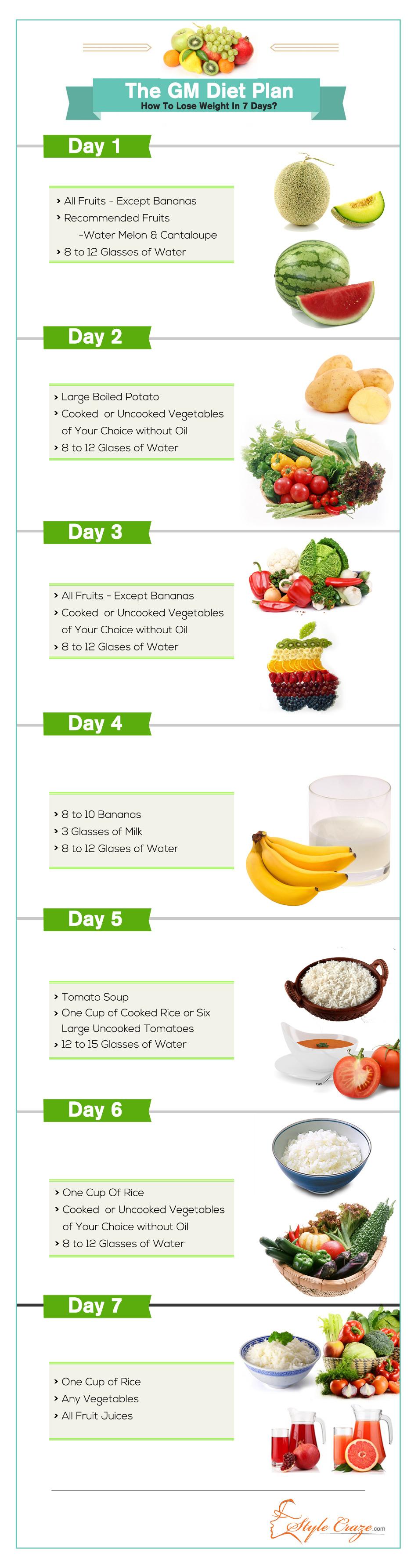 Gm Vegetarian Diet Chart