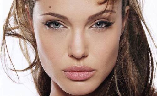 angelina jolie face shape