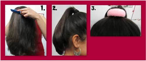 top knot hair tutorial