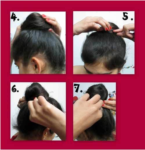 top knot hairstyle how to