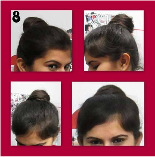 make top knot hairstyle