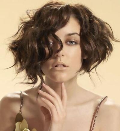 short curly hairstyle