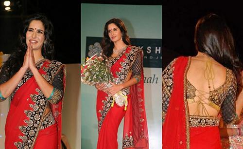 Katrina Kaif In Red Saree Katrina Kaif In Red Saree
