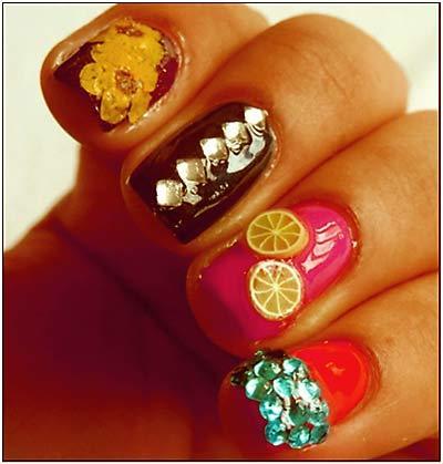 different nail colours