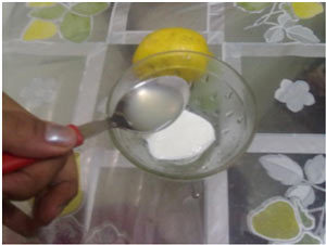 lemon juice for home made tips