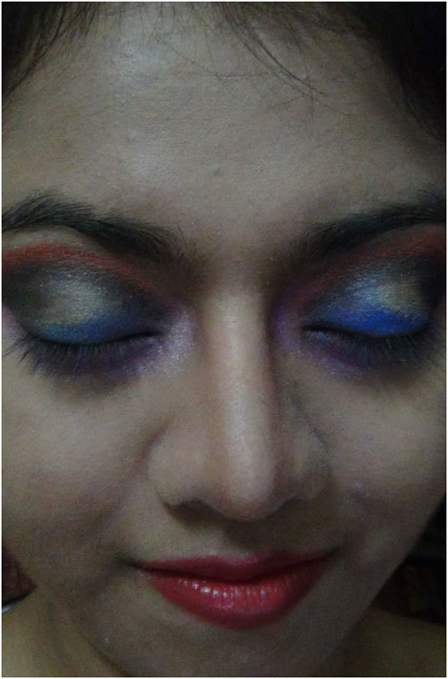 Colourful Eye Makeup Tutorial 13