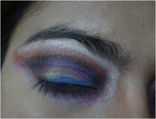 Colourful Eye Makeup Tutorial 17