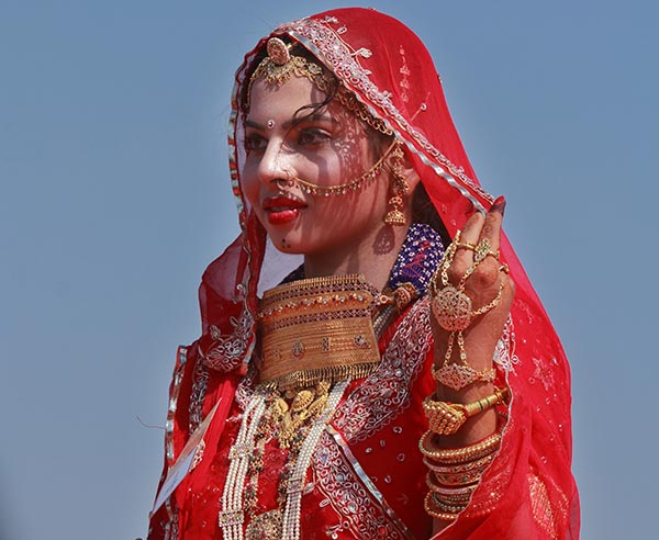 Most Beautiful Indian Bridal Looks - The Rajasthani Bridal Look