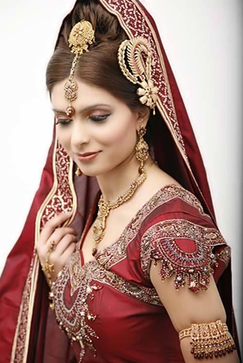 red and gold bridal dresses