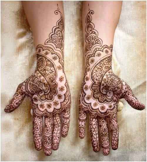 perfect mehndi design for hands