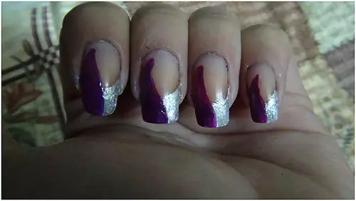 silver nail art silver nail art