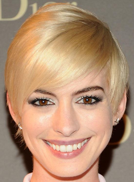 Very Short Hairstyles - Rounded Natural Blonde Bob Image: Getty