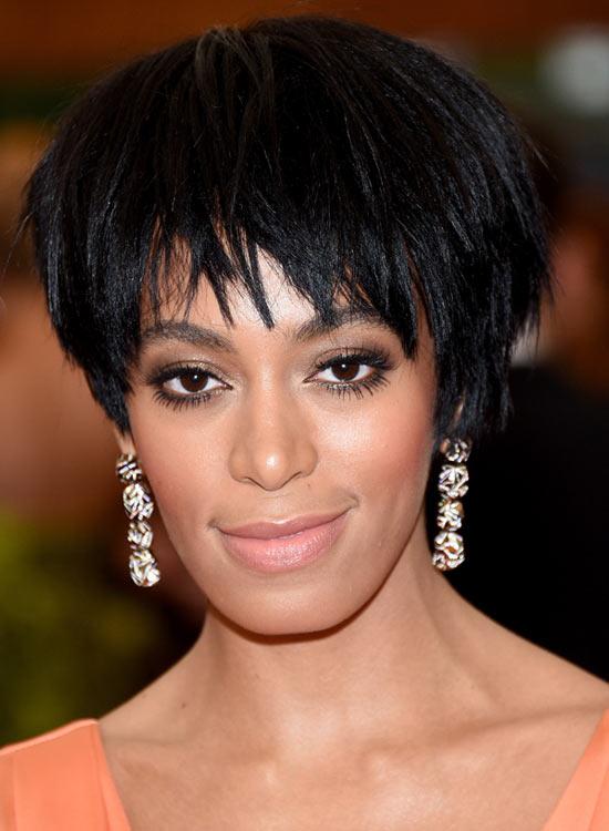 Very Short Hairstyles - Shiny Bowl Cut Hair with Wispy Ends Image: Getty