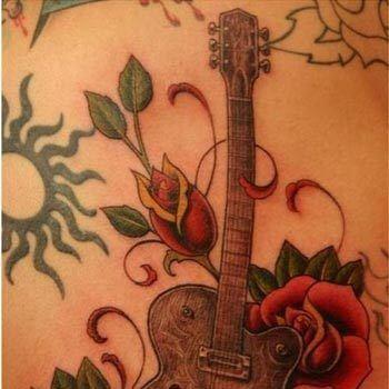 10 Trendy Guitar Tattoo Designs