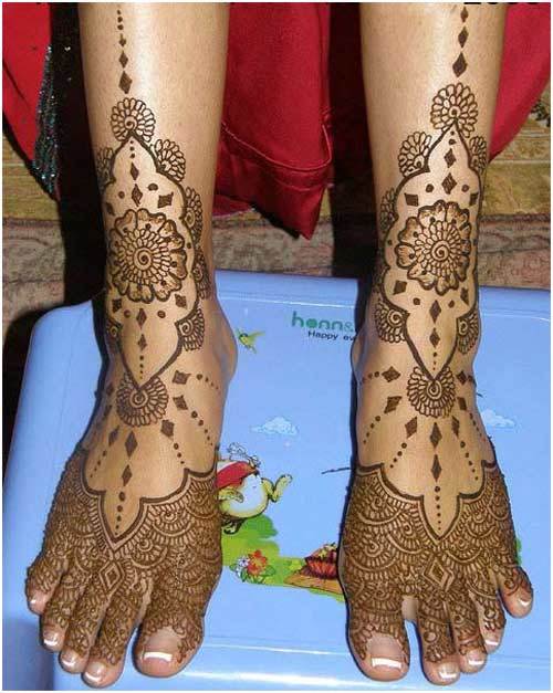Leg Henna Design