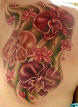 orchid tattoo designs