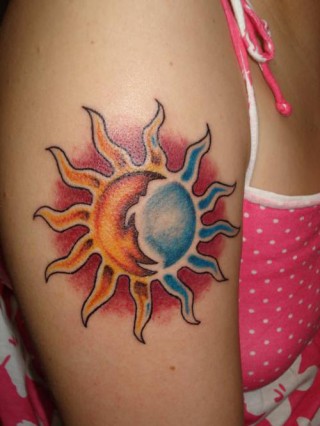 sun design tattoos