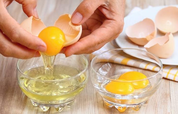 Egg Yolk And Olive Oil Hair Mask For Dandruff