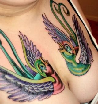 Sweet breast tattoo