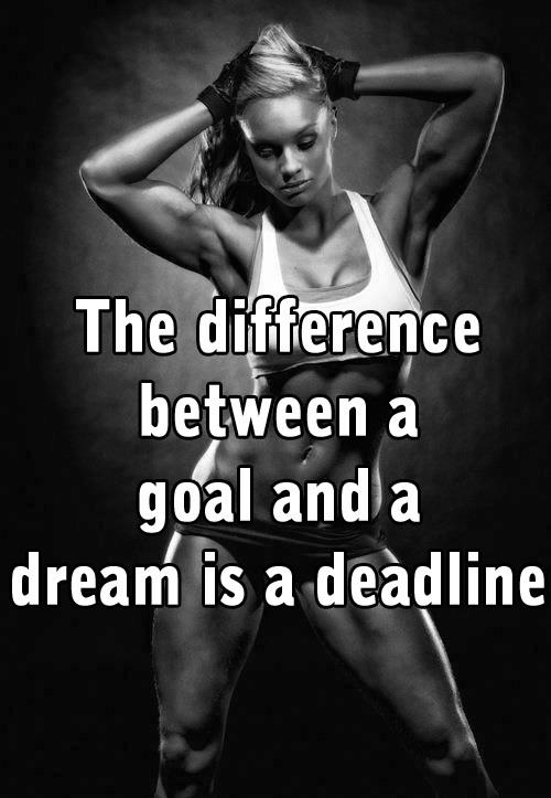 The Difference Between A Goal And A Dream Is A Deadline