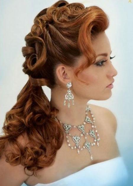 curled ponytail hairstyles