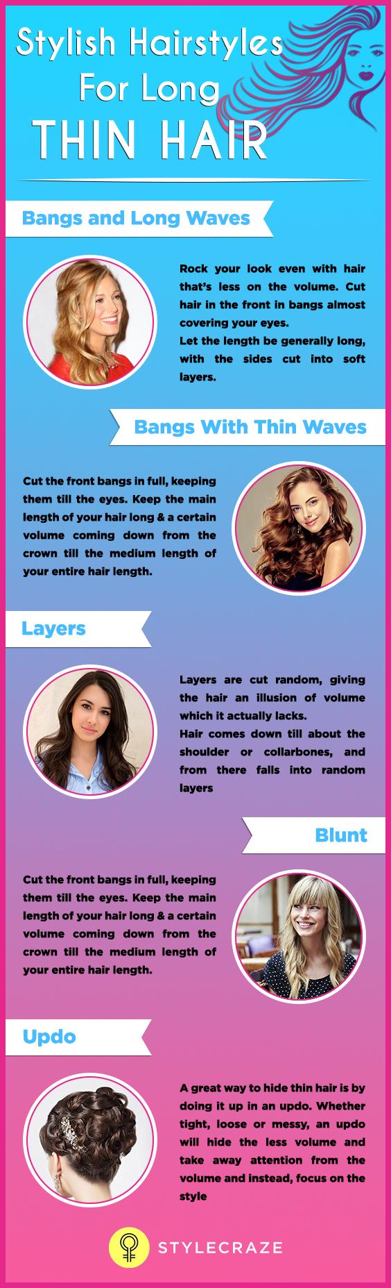 Hairstyles For Long Thin Hair 10 Stylish Hairstyles For Long Thin Hair