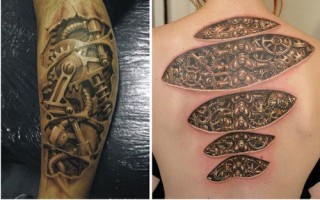 biomechanical tattoos designs