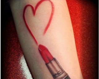 lipstick tattoo designs