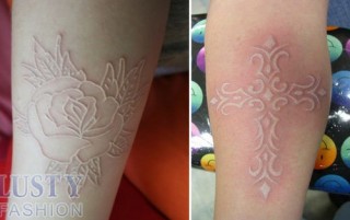 white ink tattoo designs